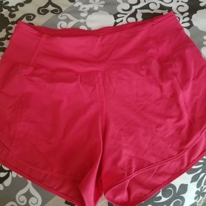 Lululemon Real Quick shorts hot pink